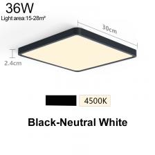MANVIV квадратные светодиодные потолочные светильники чёрные 24/36 Вт MANVIV квадратные светодиодные потолочные светильники чёрные 24/36 Вт