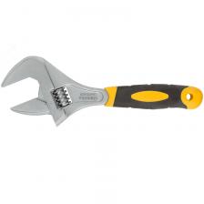 Ключ разводной Fit "Гранд" 70193, CrV, узкие губки, шкала, увеличен. захват, прорезин. ручка 250 мм (52 мм) Ключ разводной Fit "Гранд" 70193, CrV, узкие губки, шкала, увеличен. захват, прорезин. ручка 250 мм (52 мм)