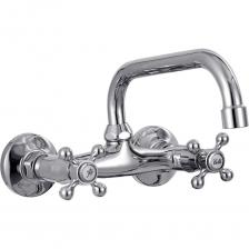 A4708 смеситель настенный для кухонной мойки/умывальника хром латунь кранбуксы с керамическими пластинами 90° излив: L=195 мм, поворотный установочный комплект + упаковка: картонная коробка A4708 смеситель настенный для кухонной мойки/умывальника хром латунь кранбуксы с керамическими пластинами 90° излив: L=195 мм, поворотный установочный комплект + упаковка: картонная коробка