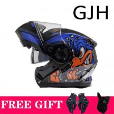 DOT ECE Новый мотоциклетный шлем с двойными линзами и открытым лицом, анфас, гоночный шлем, откидной шлем, модульный мотокросс, Cascos Para Moto DOT ECE Новый мотоциклетный шлем с двойными линзами и открытым лицом, анфас, гоночный шлем, откидной шлем, модульный мотокросс, Cascos Para Moto