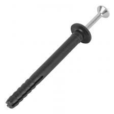 Дюбель-гвоздь грибовидный бортик, полипропилен 6х40мм, черный, пакет (100 шт/уп) KRANZ, цена за 1 упак Дюбель-гвоздь грибовидный бортик, полипропилен 6х40мм, черный, пакет (100 шт/уп) KRANZ, цена за 1 упак