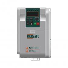 Частотные преобразователи DEKraft представляют широкий спектр полностью протестированных и готовых к подключению решений для управления электродвигателями. Применение: Промышленная вентиляция, водоснабжение и водоотведение: вентиляторы, насосы: ПИД-регулятор со спящим режимом Отслеживание частоты: для плавной остановки и перезапуска двигателя Текстильная и красильная промышленности: терморегулирующий штендер, прядильные машины, швейный станок: Отдельный охлаждающий канал: съёмный вентилятор позволяет легко удалять пыль Настенный монтаж (до 15 кВт) Улучшенное защитное покрытие платы Широкий диапазон входного напряжения Функция контроля длины и контроля остановки в заданной точке Задание частоты по двум каналам одновременно Пищевое и упаковочное производство: конвейер, выдувное формование, блендер, резак, этикетировочные машины: Компактный корпус Монтаж на DIN-рейку (вплоть до 4 кВт включительно) и настенный монтаж (вплоть до 15 кВт) Функция счётчика, используя DI6 Выносной терминал с LED дисплеем для удобного и безопасного управления Встроенное мультиступенчатое управление скоростью (16 ступеней) и простая функция ПЛК без дополнительного контроллера Контроль фиксированной длины для процесса резки Функция остановки в заданной точке Частотные преобразователи DEKraft представляют широкий спектр полностью протестированных и готовых к подключению решений для управления электродвигателями. Применение: Промышленная вентиляция, водоснабжение и водоотведение: вентиляторы, насосы: ПИД-регулятор со спящим режимом Отслеживание частоты: для плавной остановки и перезапуска двигателя Текстильная и красильная промышленности: терморегулирующий штендер, прядильные машины, швейный станок: Отдельный охлаждающий канал: съёмный вентилятор позволяет легко удалять пыль Настенный монтаж (до 15 кВт) Улучшенное защитное покрытие платы Широкий диапазон входного напряжения Функция контроля длины и контроля остановки в заданной точке Задание частоты по двум каналам одновременно Пищевое и упаковочное производство: конвейер, выдувное формование, блендер, резак, этикетировочные машины: Компактный корпус Монтаж на DIN-рейку (вплоть до 4 кВт включительно) и настенный монтаж (вплоть до 15 кВт) Функция счётчика, используя DI6 Выносной терминал с LED дисплеем для удобного и безопасного управления Встроенное мультиступенчатое управление скоростью (16 ступеней) и простая функция ПЛК без дополнительного контроллера Контроль фиксированной длины для процесса резки Функция остановки в заданной точке