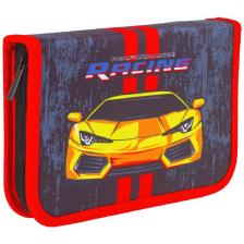 Пенал Brauberg с наполнением, 1 отделение, откидная планка, 24 предмета, 21x14 см, ''Yellow car'', 229292 Пенал Brauberg с наполнением, 1 отделение, откидная планка, 24 предмета, 21x14 см, ''Yellow car'', 229292
