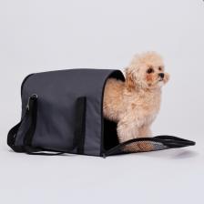Pet hobby Сумка-переноска для кошек и собак мелких пород Flip, M, 43х27х30 см, серая Pet hobby Сумка-переноска для кошек и собак мелких пород Flip, M, 43х27х30 см, серая