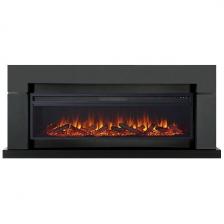Каминокомплект Royal Flame Lindos Серый графит (линейный) с очагом Vision 60 LOG LED Каминокомплект Royal Flame Lindos Серый графит (линейный) с очагом Vision 60 LOG LED
