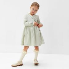 Платье для девочки MINAKU: Cotton collection цвет фисташковый, рост 104 см Платье для девочки MINAKU: Cotton collection цвет фисташковый, рост 104 см