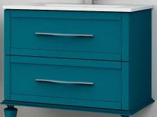 Тумба под раковину Cezares Tiffany 75 синий матовый Тумба под раковину Cezares Tiffany 75 синий матовый