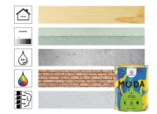 Краска Eskaro Moda 3 для стен и потолков, база А, белый, 0,9 л Краска Eskaro Moda 3 для стен и потолков, база А, белый, 0,9 л