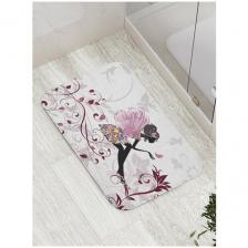 Коврик JoyArty противоскользящий "Задумчивая фея" для ванной, сауны, бассейна, 77х52 см Коврик JoyArty противоскользящий "Задумчивая фея" для ванной, сауны, бассейна, 77х52 см