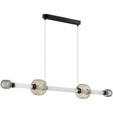 Подвесной светильник Odeon Light Kliff 5427/40L черный хром/белый/дымчатый/коньячный/металл/стекло/акрил LED 40W 3000K Подвесной светильник Odeon Light Kliff 5427/40L черный хром/белый/дымчатый/коньячный/металл/стекло/акрил LED 40W 3000K