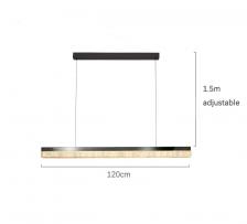 Итальянская минималистичная люстра для ресторана, скандинавский дизайнер высокого класса, медный минималистичный обеденный стол, барная стойка, лампа с длинной полосой Итальянская минималистичная люстра для ресторана, скандинавский дизайнер высокого класса, медный минималистичный обеденный стол, барная стойка, лампа с длинной полосой