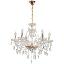 Люстра подвесная Lumion Alissa 8376/6 золото/прозрачный, металл/хрусталь E14 6*40W 220V Люстра подвесная Lumion Alissa 8376/6 золото/прозрачный, металл/хрусталь E14 6*40W 220V