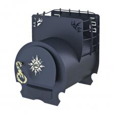 "Печь — каменка для работы в режимах «Русская баня» и «Сауна»Эффективна для знатных парилок с горячим паромВозможна топка большими поленьями до 50 смБанная печка используется, прежде всего, для поддержания в бане оптимальной температуры и нагрева воды (варианты баков дополнительно к печке: самоварный бак, навесной бак на задней стенке, теплообменник с выносным баком в помывочной комнате). "Печь — каменка для работы в режимах «Русская баня» и «Сауна»Эффективна для знатных парилок с горячим паромВозможна топка большими поленьями до 50 смБанная печка используется, прежде всего, для поддержания в бане оптимальной температуры и нагрева воды (варианты баков дополнительно к печке: самоварный бак, навесной бак на задней стенке, теплообменник с выносным баком в помывочной комнате).