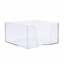 Подставка для бумажного блока 90x90x50 мм «Доступный офис» Calligrata, прозрачная Подставка для бумажного блока 90x90x50 мм «Доступный офис» Calligrata, прозрачная