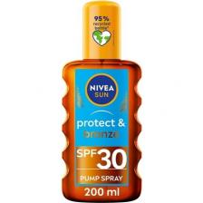 Масло-спрей для защиты от солнца и бронзы, 200 мл, SPF 30, Nivea Масло-спрей для защиты от солнца и бронзы, 200 мл, SPF 30, Nivea