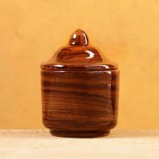 Баночка для специй Риштанская Керамика «Акташ», 100 мл, коричневая Баночка для специй Риштанская Керамика «Акташ», 100 мл, коричневая