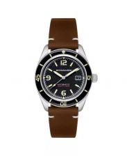 Мужские часы Fleuss с автоматическим механизмом на коричневом кожаном ремешке, 43 мм Spinnaker Мужские часы Fleuss с автоматическим механизмом на коричневом кожаном ремешке, 43 мм Spinnaker