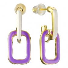 UVI JEWELLERY Серьги с эмалью двух цветов UVI JEWELLERY Серьги с эмалью двух цветов