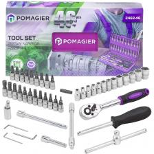 Универсальный набор инструментов от бренда POMAGIER, состоящий из 46 предметов — идеальный комплект для автомобилистов, механиков и мастеров всех уровней.Многофункциональность: Набор подходит для ремонта автомобиля, мотоцикла, велосипеда, а также для решения бытовых задач. Включает разнообразные ключи, головки, трещотки и съемники, что позволяет выполнять любые ремонтные работы.Компактность и удобство хранения: Все инструменты аккуратно складываются в прочный кейс, который легко взять с собой. Это удобное решение для хранения и организации.Универсальность: Набор подходит как для домашнего ремонта, так и для профессионального использования. Он отвечает потребностям автовладельцев, владельцев мотоциклов и велолюбителей.Советы по использованию:Для автомобиля: Используйте ключи с трещоткой и головками для замены колес, ремонта двигателя или установки дополнительного оборудования.Для дома: Набор пригодится для сборки мебели, ремонта сантехники или выполнения мелких бытовых работ.Для мотоцикла или велосипеда: Компактные инструменты помогут вам быстро настроить или отремонтировать технику на месте.Набор инструментов от POMAGIER — ваш надежный помощник в любых ремонтных задачах! Универсальный набор инструментов от бренда POMAGIER, состоящий из 46 предметов — идеальный комплект для автомобилистов, механиков и мастеров всех уровней.Многофункциональность: Набор подходит для ремонта автомобиля, мотоцикла, велосипеда, а также для решения бытовых задач. Включает разнообразные ключи, головки, трещотки и съемники, что позволяет выполнять любые ремонтные работы.Компактность и удобство хранения: Все инструменты аккуратно складываются в прочный кейс, который легко взять с собой. Это удобное решение для хранения и организации.Универсальность: Набор подходит как для домашнего ремонта, так и для профессионального использования. Он отвечает потребностям автовладельцев, владельцев мотоциклов и велолюбителей.Советы по использованию:Для автомобиля: Используйте ключи с трещоткой и головками для замены колес, ремонта двигателя или установки дополнительного оборудования.Для дома: Набор пригодится для сборки мебели, ремонта сантехники или выполнения мелких бытовых работ.Для мотоцикла или велосипеда: Компактные инструменты помогут вам быстро настроить или отремонтировать технику на месте.Набор инструментов от POMAGIER — ваш надежный помощник в любых ремонтных задачах!