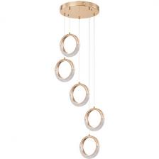 Подвесная каскадная люстра светодиодная Arte Lamp Montana A7777SP-5GO Подвесная каскадная люстра светодиодная Arte Lamp Montana A7777SP-5GO