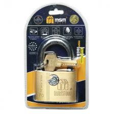 замок навесной MSM TB1-L70 латунь замок навесной MSM TB1-L70 латунь