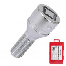 Болт секретный Anmax 12х1,5х52/27 4+2 17/19 конус L1507-27 Болт секретный Anmax 12х1,5х52/27 4+2 17/19 конус L1507-27