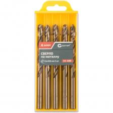 Сверло по металлу EXPERT 5 шт, 7.5x109 мм CUTOP 53-488 предназначено для сверлений отверстий в углеродистых и легированных сталях, серых и ковких чугунах, цветных металлах и пластике. Изготовлено из высококачественной стали типа HSS. Благодаря сплаву с добавлением 6% вольфрама и 5% молибдена сверло способно выдержать высокие температуры, а 4% хрома и 2% ванадия в составе предотвращают коррозию сверла, продлевая срок службы изделия. Уникальная ступенчатая закалка придает высочайшую твердость режущей кромке и хвостовику сверла, а также способствует повышенной устойчивости к излому. Сверло имеет крестообразный угол заточки 135 градусов, что обеспечивает малое значение биения и позволяет производить точные и одинаковые отверстия. Сверло по металлу EXPERT 5 шт, 7.5x109 мм CUTOP 53-488 предназначено для сверлений отверстий в углеродистых и легированных сталях, серых и ковких чугунах, цветных металлах и пластике. Изготовлено из высококачественной стали типа HSS. Благодаря сплаву с добавлением 6% вольфрама и 5% молибдена сверло способно выдержать высокие температуры, а 4% хрома и 2% ванадия в составе предотвращают коррозию сверла, продлевая срок службы изделия. Уникальная ступенчатая закалка придает высочайшую твердость режущей кромке и хвостовику сверла, а также способствует повышенной устойчивости к излому. Сверло имеет крестообразный угол заточки 135 градусов, что обеспечивает малое значение биения и позволяет производить точные и одинаковые отверстия.