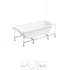 СОВЕРШЕНСТВО И ПРАКТИЧНОСТЬ В КАЖДОЙ ДЕТАЛИ Прямоугольная ванна One производится из литьевого акрила в размерах от 140*70 до 180*80 см. Благодаря усиленному армированному корпусу ванна надежна как при установке на металлический каркас, так и при встраивании вровень с поверхностью пола. Плавное увеличение чаши ближе к изголовью и удобная пологая спинка ванны позволяют расположиться максимально комфортно и поддерживать спину во время принятия водных процедур в естественном и удобном положении. Торцевой и пристенный бортики ванны — идеальное место для часто используемых предметов гигиены. АКРИЛОВОЕ СТЕКЛО И ЭКОЛОГИЧЕСКИ ЧИСТЫЕ МАТЕРИАЛЫ Технология изготовления акриловых ванн Lavinia Boho основана на использовании высокопрочного 4 мм цельного листа полиметилметакрилата (ПММА), который изготавливают на абсолютно ровной зеркальной поверхности и нагревают до температуры 170 °С. Далее эластичный лист помещают в вакуум-формовочное оборудование и под большим давлением заполняют матрицу будущей ванны: без образования пузырьков, пустот, искривлений или трещин. Для придания ударной вязкости и максимальной прочности конструкции по всему основанию купели закладывается усиленная плита ДСтП, а внешняя сторона ванны покрывается смесью полимера с отвердителем и ровингом. После отверждения при температуре 80-90 °С в ванне высверливают отверстия для слива-перелива. Каждое изделие проходит многоступенчатую проверку качества на геометрию и надежность. ВИДИМЫЕ ПРЕИМУЩЕСТВА ВАНН ИЗ 100% ЛИТЬЕВОГО АКРИЛА Ванны изготовлены из однородного литьевого акрила и не подвержены истиранию, выцветанию и воздействию ультрафиолета, что позволяет сохранять равномерный глянцевый блеск на протяжении всего срока службы. Потрясающая гладкая поверхность с прочными стенками демонстрирует высокую стойкость к царапинам, жесткой воде и не боится чистящих химических средств. Благодаря отсутствию швов за изделием легко ухаживать: поверхность достаточно протереть влажной тканью с мягким моющим средством, затем смыть теплой водой. При наполнении ванны горячей водой она отлично сохраняет форму и не деформируется, стабильно выдерживает нагрузку до 500 кг. ПРОЧНЫЙ КАРКАС ИЗ СТАЛИ Ванна монтируется на усиленный стальной каркас с повышенной стойкостью к коррозии и повреждениям. Для максимальной устойчивости чаша стабилизируется креплениями к стене. Конструкция надежно фиксирует ванну и равномерно распределяет динамическую нагрузку до 500 кг. Регулировка опор по высоте нивелирует незначительные перепады уровня пола на различных поверхностях. КОМПАКТНЫЙ СИФОН С ПОВЫШЕННОЙ ФУНКЦИОНАЛЬНОСТЬЮ Автоматический слив-перелив Useful Extras от Wellsee с донным клапаном click-clack и съемной накладкой на перелив изготовлен из полипропилена повышенной прочности и высокой термической устойчивости. Накладка на перелив и крышка донного клапана выполнены из латуни и не подвержены коррозии. Благодаря системе click-clack управлять наполнением ванны или оттоком воды просто и удобно: всего лишь одно нажатие на крышку донного клапана рукой или ногой. Внутренние стенки конструкции с антибактериальным покрытием Protect’IN устойчивы к оседанию водопроводных примесей, что снижает вероятность образования засоров. Самоочищающаяся форма и изгибы сифона-автомата препятствуют скоплению грязи внутри обвязки и поддерживают высокую пропускную способность — 50 л/мин. Функция верхней очистки позволяет с легкостью устранять возможные засоры, а усовершенствованный плоский гидрозатвор служит барьером для неприятных канализационных газов и занимает минимум места под ванной. ПОДГОЛОВНИК НА САМОКЛЕЯЩЕЙСЯ ЛЕНТЕ Гелевый подголовник на ванну от Wellsee — функциональное дополнение для любителей глубокой релаксации. Благодаря волнообразной форме и высокой эластичности подушка мгновенно адаптируется к изгибам тела, равномерно распределяет нагрузку в шейно-воротниковой зоне и создает идеальные условия для отдыха. Подголовник из вспененного полиуретана с гелевой структурой гипоаллергенен и безопасен для здоровья человека. Поверхность изделия не впитывает влагу и запахи, что гарантирует высокий уровень гигиены и износостойкость СОВЕРШЕНСТВО И ПРАКТИЧНОСТЬ В КАЖДОЙ ДЕТАЛИ Прямоугольная ванна One производится из литьевого акрила в размерах от 140*70 до 180*80 см. Благодаря усиленному армированному корпусу ванна надежна как при установке на металлический каркас, так и при встраивании вровень с поверхностью пола. Плавное увеличение чаши ближе к изголовью и удобная пологая спинка ванны позволяют расположиться максимально комфортно и поддерживать спину во время принятия водных процедур в естественном и удобном положении. Торцевой и пристенный бортики ванны — идеальное место для часто используемых предметов гигиены. АКРИЛОВОЕ СТЕКЛО И ЭКОЛОГИЧЕСКИ ЧИСТЫЕ МАТЕРИАЛЫ Технология изготовления акриловых ванн Lavinia Boho основана на использовании высокопрочного 4 мм цельного листа полиметилметакрилата (ПММА), который изготавливают на абсолютно ровной зеркальной поверхности и нагревают до температуры 170 °С. Далее эластичный лист помещают в вакуум-формовочное оборудование и под большим давлением заполняют матрицу будущей ванны: без образования пузырьков, пустот, искривлений или трещин. Для придания ударной вязкости и максимальной прочности конструкции по всему основанию купели закладывается усиленная плита ДСтП, а внешняя сторона ванны покрывается смесью полимера с отвердителем и ровингом. После отверждения при температуре 80-90 °С в ванне высверливают отверстия для слива-перелива. Каждое изделие проходит многоступенчатую проверку качества на геометрию и надежность. ВИДИМЫЕ ПРЕИМУЩЕСТВА ВАНН ИЗ 100% ЛИТЬЕВОГО АКРИЛА Ванны изготовлены из однородного литьевого акрила и не подвержены истиранию, выцветанию и воздействию ультрафиолета, что позволяет сохранять равномерный глянцевый блеск на протяжении всего срока службы. Потрясающая гладкая поверхность с прочными стенками демонстрирует высокую стойкость к царапинам, жесткой воде и не боится чистящих химических средств. Благодаря отсутствию швов за изделием легко ухаживать: поверхность достаточно протереть влажной тканью с мягким моющим средством, затем смыть теплой водой. При наполнении ванны горячей водой она отлично сохраняет форму и не деформируется, стабильно выдерживает нагрузку до 500 кг. ПРОЧНЫЙ КАРКАС ИЗ СТАЛИ Ванна монтируется на усиленный стальной каркас с повышенной стойкостью к коррозии и повреждениям. Для максимальной устойчивости чаша стабилизируется креплениями к стене. Конструкция надежно фиксирует ванну и равномерно распределяет динамическую нагрузку до 500 кг. Регулировка опор по высоте нивелирует незначительные перепады уровня пола на различных поверхностях. КОМПАКТНЫЙ СИФОН С ПОВЫШЕННОЙ ФУНКЦИОНАЛЬНОСТЬЮ Автоматический слив-перелив Useful Extras от Wellsee с донным клапаном click-clack и съемной накладкой на перелив изготовлен из полипропилена повышенной прочности и высокой термической устойчивости. Накладка на перелив и крышка донного клапана выполнены из латуни и не подвержены коррозии. Благодаря системе click-clack управлять наполнением ванны или оттоком воды просто и удобно: всего лишь одно нажатие на крышку донного клапана рукой или ногой. Внутренние стенки конструкции с антибактериальным покрытием Protect’IN устойчивы к оседанию водопроводных примесей, что снижает вероятность образования засоров. Самоочищающаяся форма и изгибы сифона-автомата препятствуют скоплению грязи внутри обвязки и поддерживают высокую пропускную способность — 50 л/мин. Функция верхней очистки позволяет с легкостью устранять возможные засоры, а усовершенствованный плоский гидрозатвор служит барьером для неприятных канализационных газов и занимает минимум места под ванной. ПОДГОЛОВНИК НА САМОКЛЕЯЩЕЙСЯ ЛЕНТЕ Гелевый подголовник на ванну от Wellsee — функциональное дополнение для любителей глубокой релаксации. Благодаря волнообразной форме и высокой эластичности подушка мгновенно адаптируется к изгибам тела, равномерно распределяет нагрузку в шейно-воротниковой зоне и создает идеальные условия для отдыха. Подголовник из вспененного полиуретана с гелевой структурой гипоаллергенен и безопасен для здоровья человека. Поверхность изделия не впитывает влагу и запахи, что гарантирует высокий уровень гигиены и износостойкость