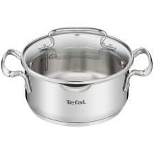 Кастрюля Tefal DUETTO+ 2 л G7194355, нержавеющая сталь, для всех типов плит Кастрюля Tefal DUETTO+ 2 л G7194355, нержавеющая сталь, для всех типов плит