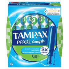 Супергигиеничные тампоны, 16 шт./1 упаковка. Tampax Pearl compak Супергигиеничные тампоны, 16 шт./1 упаковка. Tampax Pearl compak