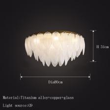 Потолочная люстра Lamparas Techo белая стеклянная Потолочная люстра Lamparas Techo белая стеклянная