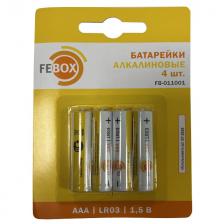 батарейка FEBOX алкалиновая LR03 AAА 1,5В блистер 4шт батарейка FEBOX алкалиновая LR03 AAА 1,5В блистер 4шт