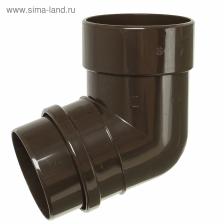 Колено для водосточной трубы DOCKE LUX, 72°, цвет шоколад Колено для водосточной трубы DOCKE LUX, 72°, цвет шоколад