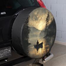 Чехол запасного колеса Рыбалка R16,17 диаметр 77см SKYWAY эко-кожа/полиэстер - чехол на запасное колесо автомобиля из прочного и легко моющегося материала. Экокожа и полиэстер сохраняют свою форму, устойчивы к воздействиям окружающей среды. Чехол защищает запасное колесо от проникновения пыли, возможных загрязнений, солнечных лучей и агрессивных веществ. Яркий дизайн изделия привлекает внимание. Аксессуар улучшает внешний вид автомобиля, делает его более интересным и лаконичным. Подходит для городских и полевых условий. Чехол с легкостью надевается на колесо, не требуя дополнительных приспособлений. Чехол запасного колеса Рыбалка R16,17 диаметр 77см SKYWAY эко-кожа/полиэстер - чехол на запасное колесо автомобиля из прочного и легко моющегося материала. Экокожа и полиэстер сохраняют свою форму, устойчивы к воздействиям окружающей среды. Чехол защищает запасное колесо от проникновения пыли, возможных загрязнений, солнечных лучей и агрессивных веществ. Яркий дизайн изделия привлекает внимание. Аксессуар улучшает внешний вид автомобиля, делает его более интересным и лаконичным. Подходит для городских и полевых условий. Чехол с легкостью надевается на колесо, не требуя дополнительных приспособлений.