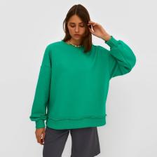 Свитшот женский MINAKU: Casual Collection цвет изумруд, размер 46-48 Свитшот женский MINAKU: Casual Collection цвет изумруд, размер 46-48