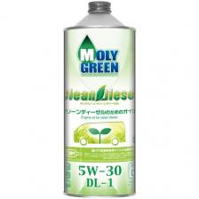 Синтетическое моторное масло MolyGreen Clean Diesel 5W-30 DL-1, 1 л, 1 шт. Синтетическое моторное масло MolyGreen Clean Diesel 5W-30 DL-1, 1 л, 1 шт.