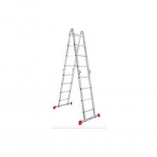 Эта универсальная складная лестница трансформер станет вашим надежным помощником для выполнения различных задач в доме и на даче. Изготовленная из прочного алюминия, она отличается легкостью и долговечностью, что позволяет использовать ее как внутри помещений, так и на улице. Конструкция представляет собой складную систему, которая может трансформироваться в различные формы, обеспечивая удобство при работе. Рабочие положения: приставная лестница, двухсторонняя стремянка, помост. Широкие поперечные траверсы гарантируют высокую устойчивость, а опорные наконечники-башмаки из двухкомпонентного пластика с противоскользящим покрытием надежно закреплены на заклепках, что дополнительно усиливает безопасность во время использования. Благодаря шарнирным замкам с автоматической фиксацией, вы сможете легко регулировать лестницу одной рукой. Идеально подходит для ремонта, строительства или работы в саду, она станет отличным решением для хранения и использования в любом пространстве – от кухни до гаража. Эта многофункциональная модель отвечает всем требованиям современного пользователя: она прочная, надежная и легкая в эксплуатации. Максимальная нагрузка - 150 кг Максимальная высота лесницы - 475 см Высота в положении "стремянка" - 228 см Высота в положении "помост" - 130 см Количество ступеней - 4х4 Расстояние между ступенями - 280 мм Материал - аллюминий Эта универсальная складная лестница трансформер станет вашим надежным помощником для выполнения различных задач в доме и на даче. Изготовленная из прочного алюминия, она отличается легкостью и долговечностью, что позволяет использовать ее как внутри помещений, так и на улице. Конструкция представляет собой складную систему, которая может трансформироваться в различные формы, обеспечивая удобство при работе. Рабочие положения: приставная лестница, двухсторонняя стремянка, помост. Широкие поперечные траверсы гарантируют высокую устойчивость, а опорные наконечники-башмаки из двухкомпонентного пластика с противоскользящим покрытием надежно закреплены на заклепках, что дополнительно усиливает безопасность во время использования. Благодаря шарнирным замкам с автоматической фиксацией, вы сможете легко регулировать лестницу одной рукой. Идеально подходит для ремонта, строительства или работы в саду, она станет отличным решением для хранения и использования в любом пространстве – от кухни до гаража. Эта многофункциональная модель отвечает всем требованиям современного пользователя: она прочная, надежная и легкая в эксплуатации. Максимальная нагрузка - 150 кг Максимальная высота лесницы - 475 см Высота в положении "стремянка" - 228 см Высота в положении "помост" - 130 см Количество ступеней - 4х4 Расстояние между ступенями - 280 мм Материал - аллюминий