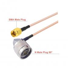 Стандарт BEVOTOP, внешний разъем «штырь-штырь», кабель RG316, радиочастотный коаксиальный удлинитель, перемычка для усилителя сотового сигнала 4G LTE Стандарт BEVOTOP, внешний разъем «штырь-штырь», кабель RG316, радиочастотный коаксиальный удлинитель, перемычка для усилителя сотового сигнала 4G LTE