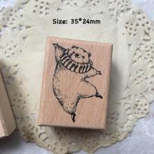 Деревянные штампы медведи набор Деревянные штампы медведи набор