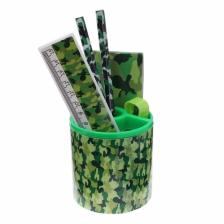 Набор настольный детский «Милитари» (подставка+2 карандаша+линейка+точилка+ластик+блокнот 8 листов) Набор настольный детский «Милитари» (подставка+2 карандаша+линейка+точилка+ластик+блокнот 8 листов)