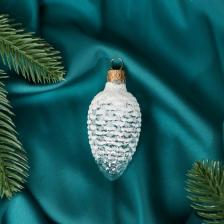 Ёлочное украшение «Шишка в снегу» в подарочной упаковке, h=8 см, МИКС Ёлочное украшение «Шишка в снегу» в подарочной упаковке, h=8 см, МИКС