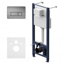 Инсталляция для подвесного унитаза с пневмоклавишей AM.PM Pro M пластик, матовый никель I012704.8031 имеет максимально полную комплектацию - все необходимые крепления, патрубки, звукоизолирующая прокладка в комплекте. Вертикальные ребра жесткости в конструкции рамы – дополнительная опора в месте давления керамики на стену. Благодаря им инсталляция более универсальная и подходит для унитазов любых размеров, включая унитазы с небольшой контактной поверхностью. Нет необходимости докупать дополнительные аксессуары для монтажа таких унитазов. Благодаря цельному стальному профилю 40х40 мм толщиной 2 мм инсталляция выдерживает нагрузку до 400 кг. Цельный бесшовный бачок из полиэтилена с защитой от конденсации. Комфортное использование благодаря заливному клапану с низким уровнем шума - менее 20 Дб. В комплекте пневматическая двухрежимная клавиша из ABS пластика в цвете матовый никель. Инсталляция для подвесного унитаза с пневмоклавишей AM.PM Pro M пластик, матовый никель I012704.8031 имеет максимально полную комплектацию - все необходимые крепления, патрубки, звукоизолирующая прокладка в комплекте. Вертикальные ребра жесткости в конструкции рамы – дополнительная опора в месте давления керамики на стену. Благодаря им инсталляция более универсальная и подходит для унитазов любых размеров, включая унитазы с небольшой контактной поверхностью. Нет необходимости докупать дополнительные аксессуары для монтажа таких унитазов. Благодаря цельному стальному профилю 40х40 мм толщиной 2 мм инсталляция выдерживает нагрузку до 400 кг. Цельный бесшовный бачок из полиэтилена с защитой от конденсации. Комфортное использование благодаря заливному клапану с низким уровнем шума - менее 20 Дб. В комплекте пневматическая двухрежимная клавиша из ABS пластика в цвете матовый никель.