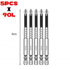 Сильная магнитная отвертка, набор сверл K5, нескользящая легированная сталь, крестовая головка, электрические отвертки, ударопрочные биты Сильная магнитная отвертка, набор сверл K5, нескользящая легированная сталь, крестовая головка, электрические отвертки, ударопрочные биты