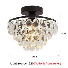 Потолочный светильник VECLI хрустальный черный/золотой Потолочный светильник VECLI хрустальный черный/золотой