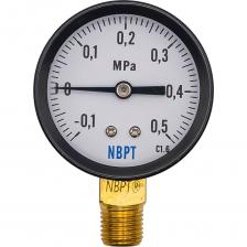 Мановакуумметр радиальный YR - прибор, измеряющий как вакуумметрическое, так и манометрическое давление. Шкала мановакуумметра имеет значения положительного (абсолютного) и отрицательного (вакуумметрическое) давления. Чувствительным элементом манометра является трубка Бурдона. Мановакуумметры NBPT отличаются высокой точностью измерения и длительным сроком эксплуатации.Технические характеристики:Порт подключения: осевой, резьба цилиндрическая GМатериал корпуса: сталь с покрытиемМатериалы в контакте со средой: латуньРабочая температура: от -20 до +80°CДиаметр циферблата (mm): 63Размер присоединительной резьбы, G (дюймы): G1/4Внимание, изображение товара может отличаться от реального! Верные параметры указаны в технических характеристиках товара. Мановакуумметр радиальный YR - прибор, измеряющий как вакуумметрическое, так и манометрическое давление. Шкала мановакуумметра имеет значения положительного (абсолютного) и отрицательного (вакуумметрическое) давления. Чувствительным элементом манометра является трубка Бурдона. Мановакуумметры NBPT отличаются высокой точностью измерения и длительным сроком эксплуатации.Технические характеристики:Порт подключения: осевой, резьба цилиндрическая GМатериал корпуса: сталь с покрытиемМатериалы в контакте со средой: латуньРабочая температура: от -20 до +80°CДиаметр циферблата (mm): 63Размер присоединительной резьбы, G (дюймы): G1/4Внимание, изображение товара может отличаться от реального! Верные параметры указаны в технических характеристиках товара.