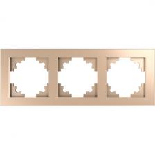 Рамка на 3 поста (шампань) Stekker Катрин 39529 Рамка на 3 поста (шампань) Stekker Катрин 39529