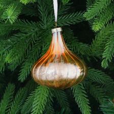 Игрушка ёлочная Yancheng Shiny шар стеклянный бронзовый 8 см Игрушка ёлочная Yancheng Shiny шар стеклянный бронзовый 8 см