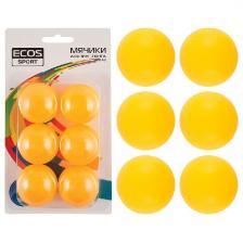 Мячики для пинг-понга Ecos PPB-6B (6 штук) Мячики для пинг-понга Ecos PPB-6B (6 штук)