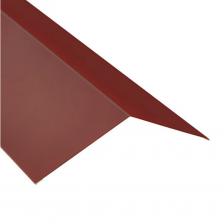 Конек оцинкованный 150х150мм длина 1.25м толщина 0.45мм цвет Красный (6 шт)