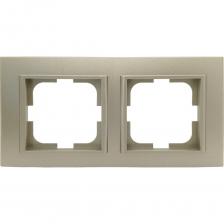 Рамка 2-местная Ovivo MINA, антрацит, 401-130000-226 Рамка 2-местная Ovivo MINA, антрацит, 401-130000-226